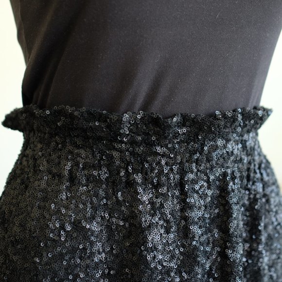 Joe Fresh Black Sequin Mini Skirt - Picture 6 of 9
